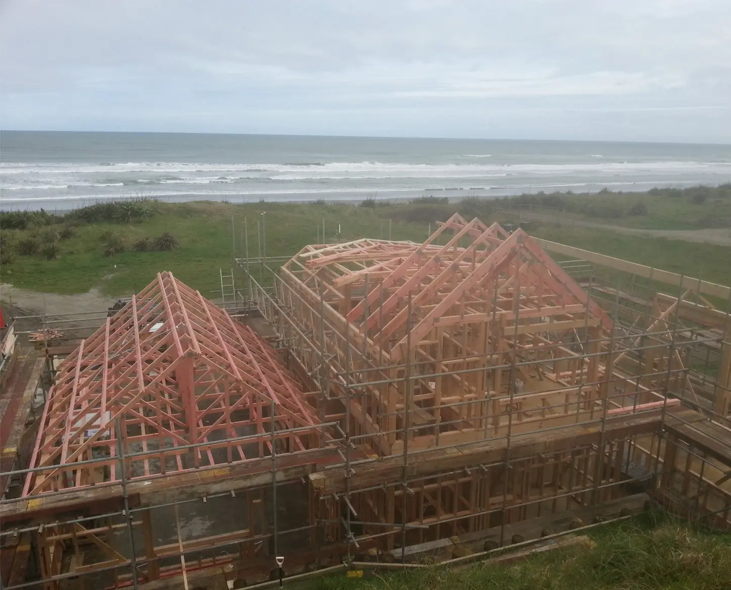 Trust Builders second-storey extension under construction in greater Wellington